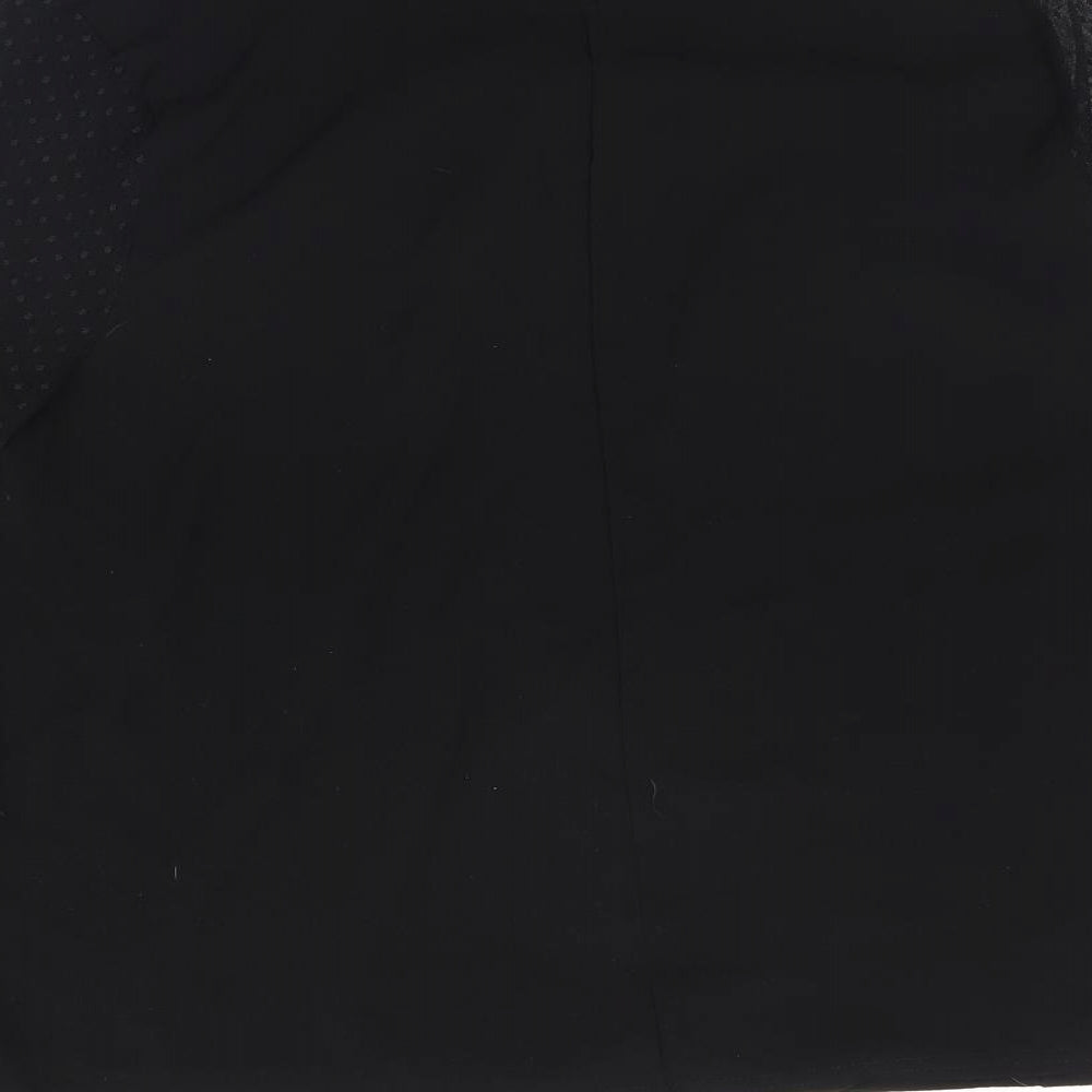 Boohoo Womens Black Basic Blouse Size 14