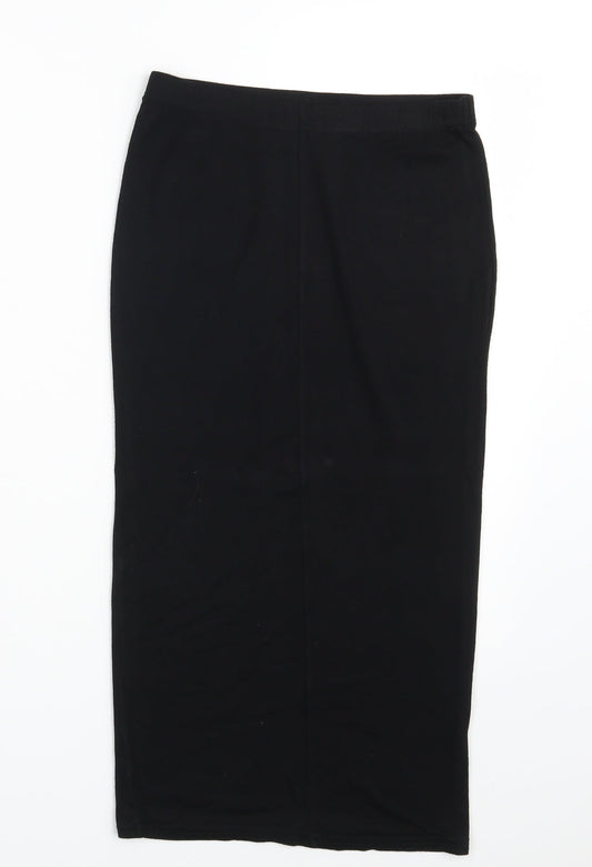 Boohoo Womens Black Straight & Pencil Skirt Size 8