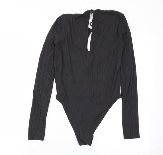 Topshop Womens Grey   Bodysuit One-Piece Size 10