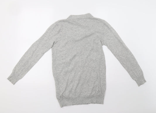 Womens UK Size 8 Matalan Grey Cardigan Jumper