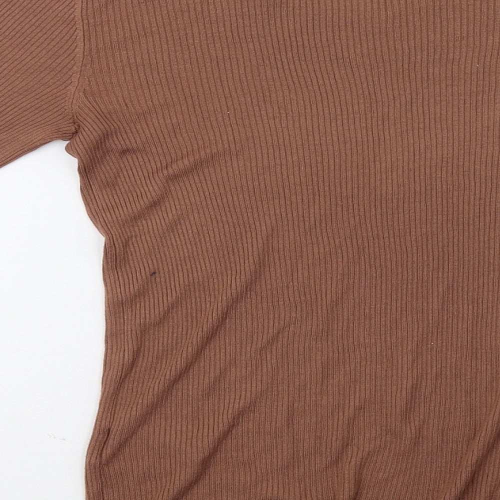 H&M Womens Brown Pullover Sweatshirt Size M