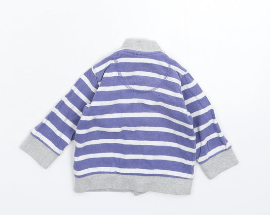 Dopo Dopo Baby Blue Striped Jacket Size Newborn