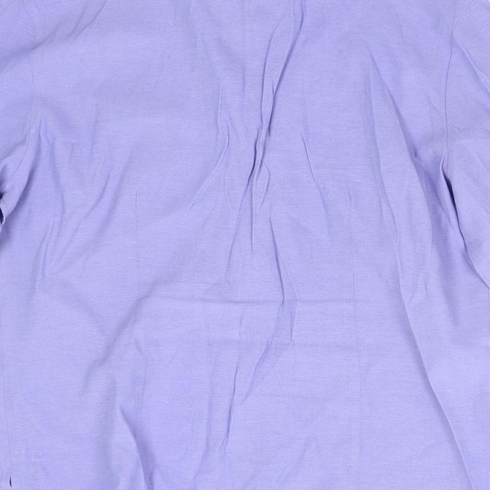 AMARANTO Womens Purple Basic Button-Up Size 12
