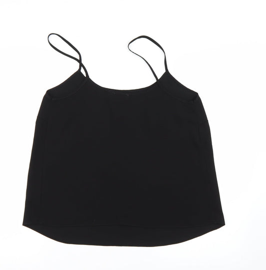 Papaya Womens Black Basic Tank Size 12