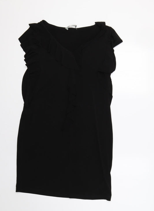 Additional front view of Wallis women’s black a-line, size UK 12