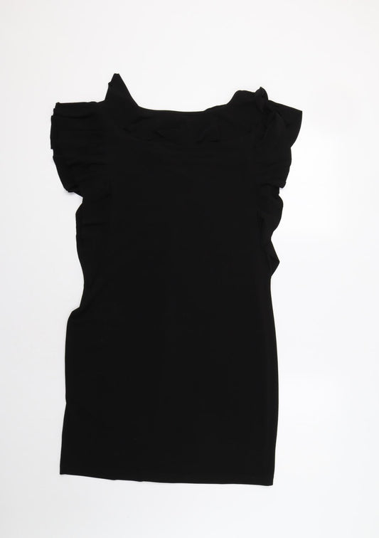 Wallis Womens Black A-Line Size 12