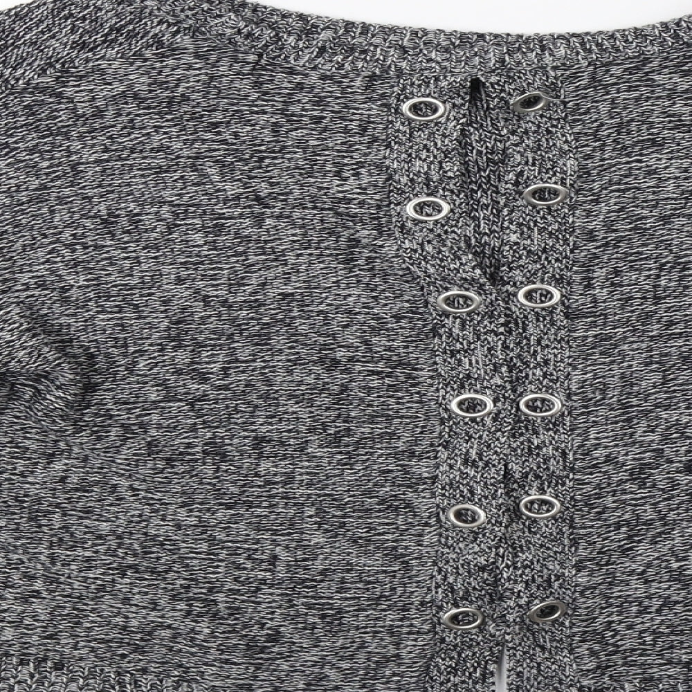 Womens UK Size M Brave Soul Grey Pullover Jumper