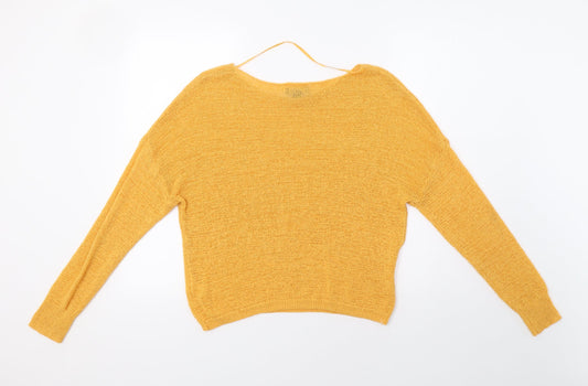 Primark Womens Yellow Pullover Jumper Size S