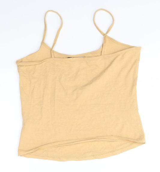Boohoo Womens Brown Camisole Blouse Size 12
