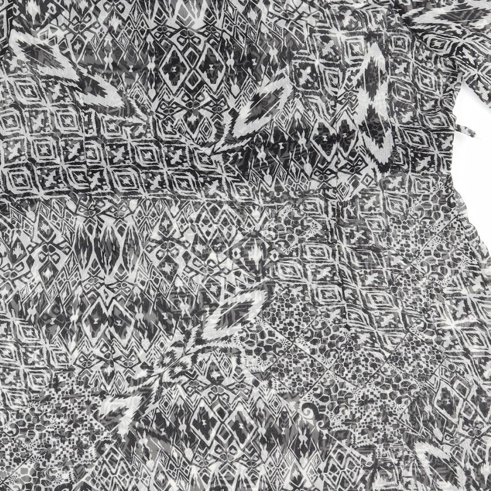 F&F Womens Multicoloured Basic Blouse Size 12 - SHEER