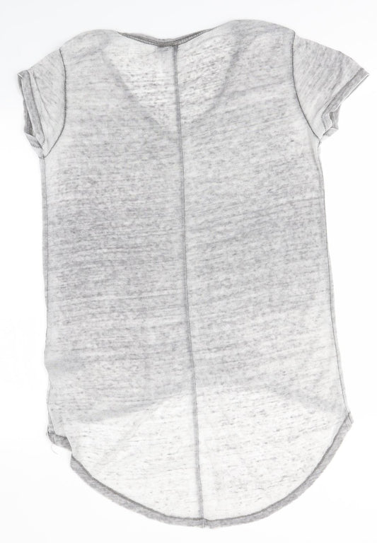 Womens UK Size S H&M Grey Basic T-Shirt
