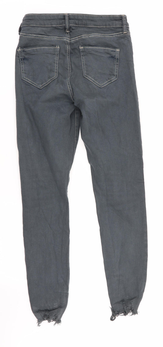 Denim Co Womens Grey Skinny Jeans Size 6 L28 in