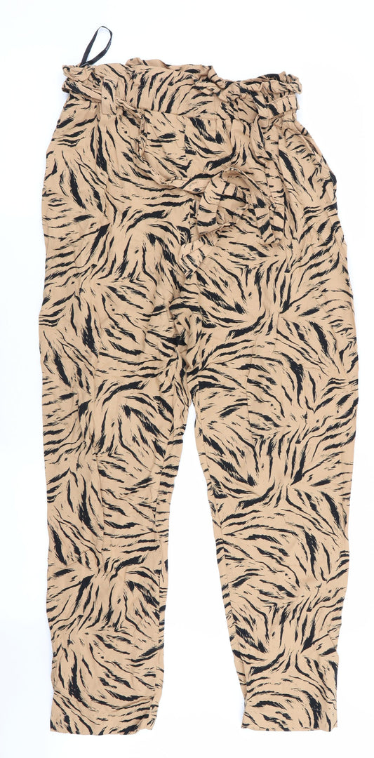 Womens UK Size 8 Dorothy Perkins Regular Fit Bloomer Brown Trousers