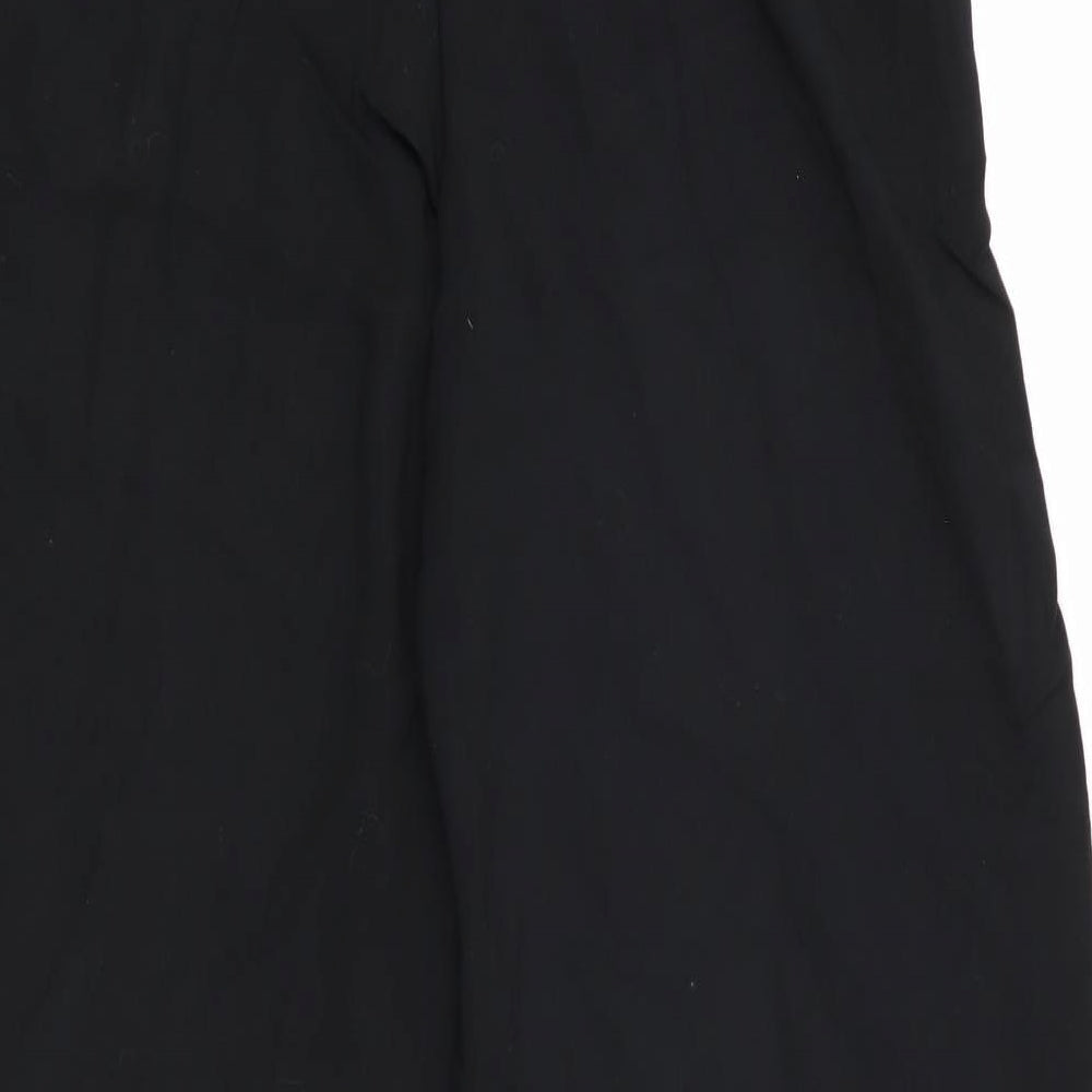 Womens UK Size 4 Divided Regular Fit Black Trousers