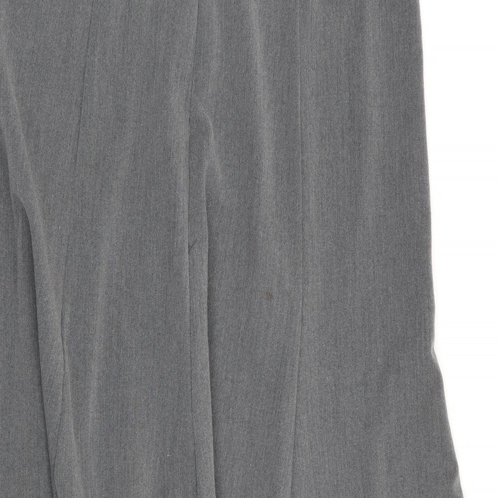 Marble Womens Grey Flare Skirt Size 14