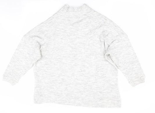 Womens UK Size M New Look Grey Pullover Jumper