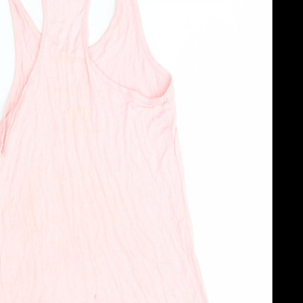 Workout Womens Pink Basic Tank Size 8