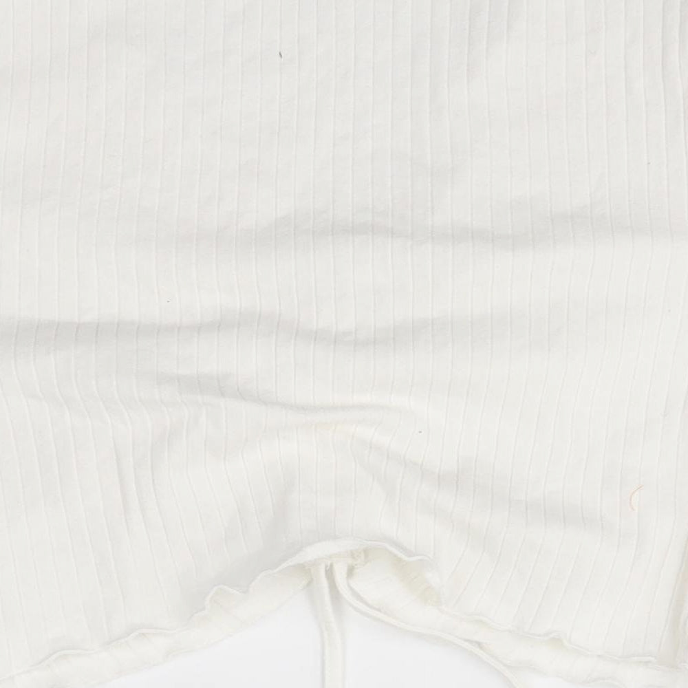 SheIn Womens White Basic Blouse Size 2XL