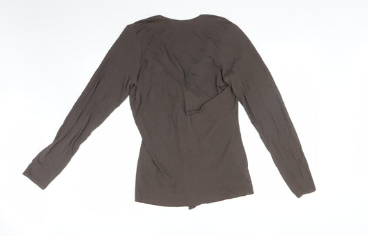 Autograph Womens Brown Basic T-Shirt Size 20