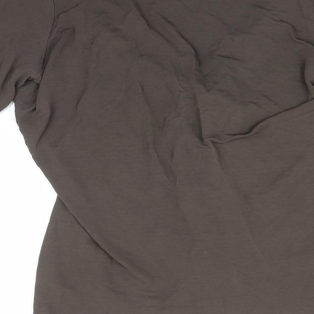 Autograph Womens Brown Basic T-Shirt Size 20