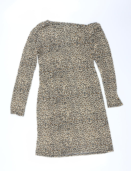 Back view of Klass women’s multicoloured animal print pencil dress