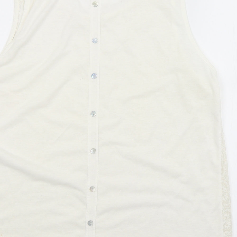 Womens UK Size 16 New Look White Basic Blouse