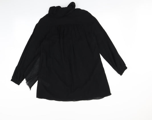 Zara Womens Black T-Shirt Dress Size XS