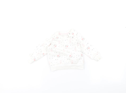Primark Baby White Pullover Jumper Size 3-6 Months