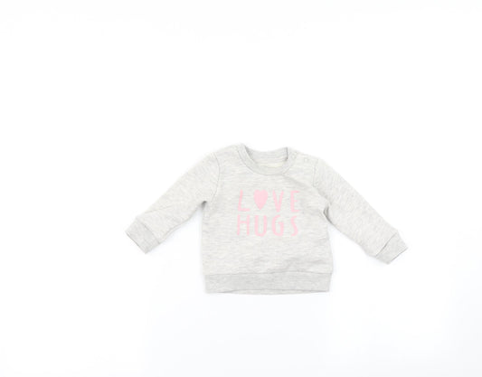 Primark Baby Grey Pullover Jumper Size 3-6 Months