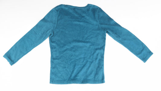 TU Womens Blue Pullover Jumper Size 8 - Hot chocolate & Lazy Nights