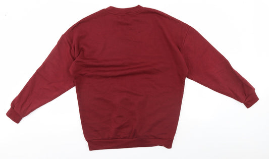 Primark Womens Red Pullover Jumper Size 4