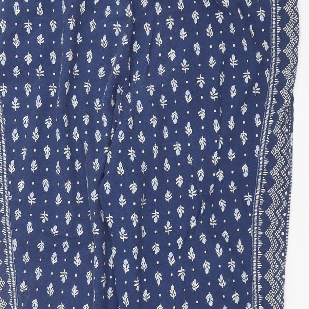 Womens UK Size 18 Marks and Spencer Regular Fit Blue Trousers