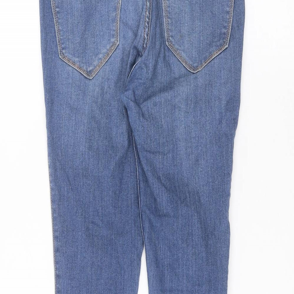 Hollister Womens Blue Skinny Jeans Size 26 in L26 in - ripped details