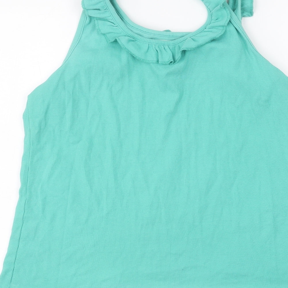 Womens UK Size 14 NEXT Green Basic T-Shirt
