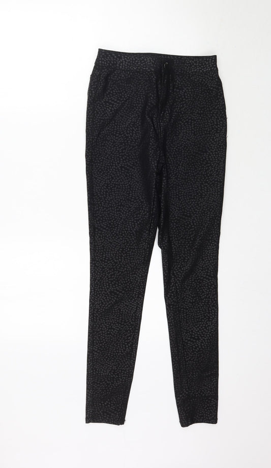 Additional front view of Tu women’s black denim skinny jeans, size UK 8, 27-inch leg