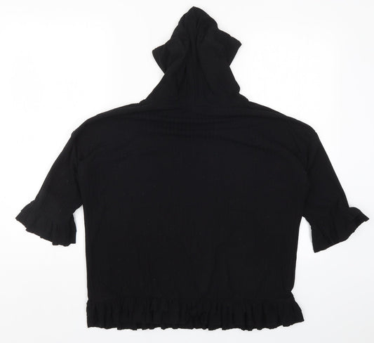 Boohoo Womens Black Pullover Hoodie Size M