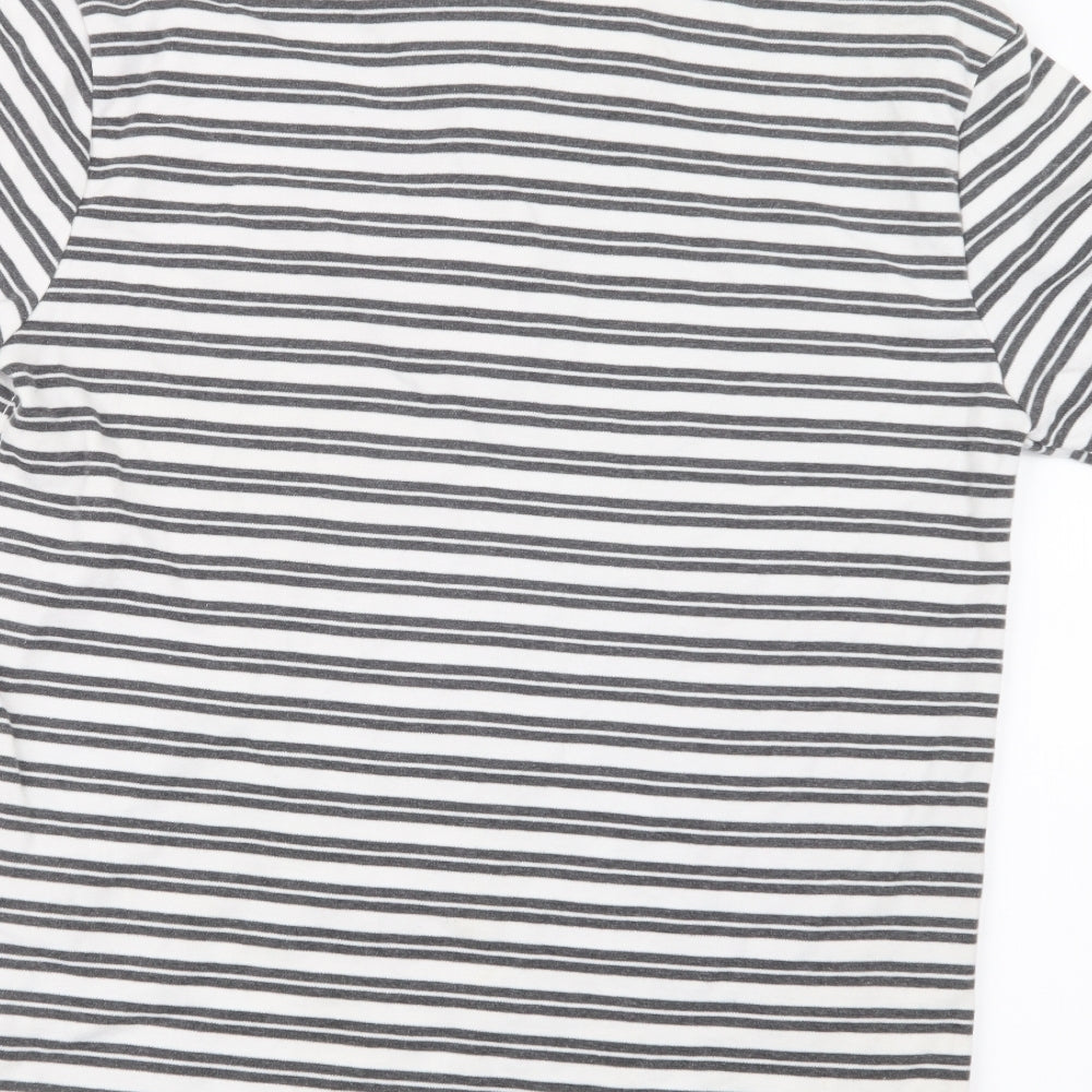 Slazenger Mens Black Striped Polo Size S