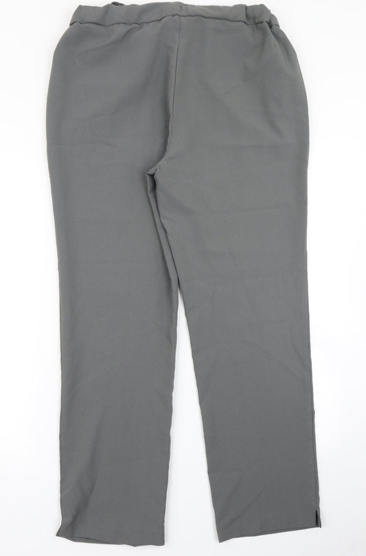 Anthology Womens Grey Dress Pants Trousers Size 14 L29 in