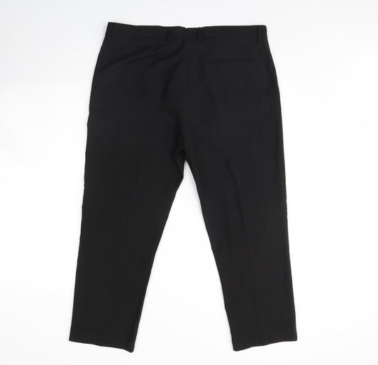 Jacamo Mens Black Dress Pants Trousers Size 36 L27 in