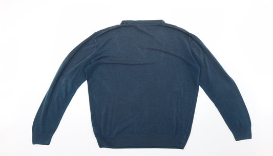 Easy Mens Blue Pullover Jumper Size L