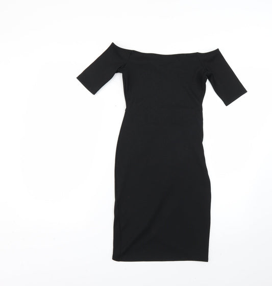 River Island Womens Black Bodycon Size 6