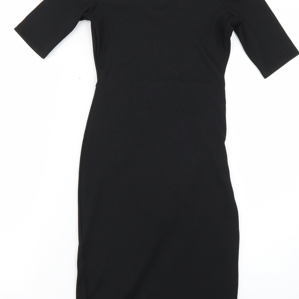River Island Womens Black Bodycon Size 6