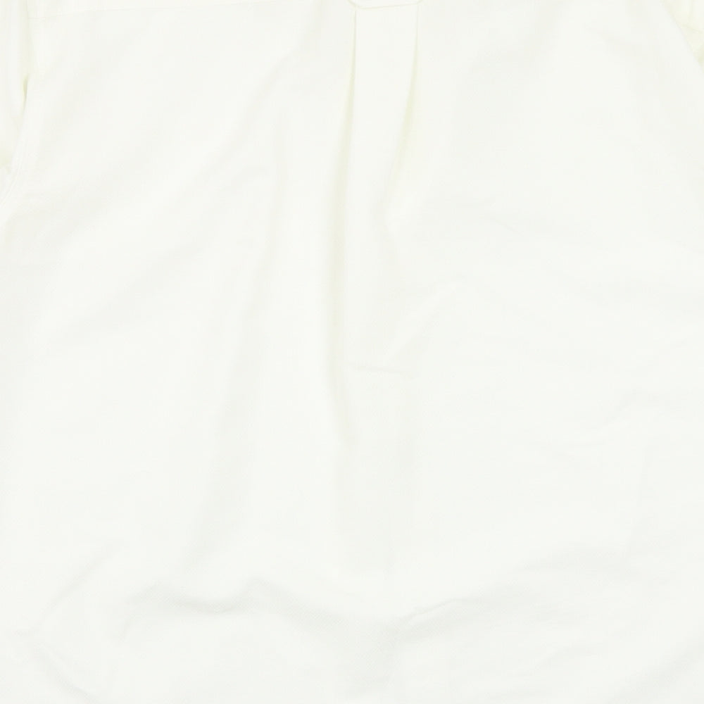 Mens UK Size S Lee Cooper White Button-Up Short Sleeve Casual Shirt