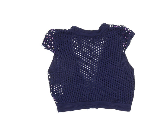 zingara Womens Blue Cardigan Jumper Size 12