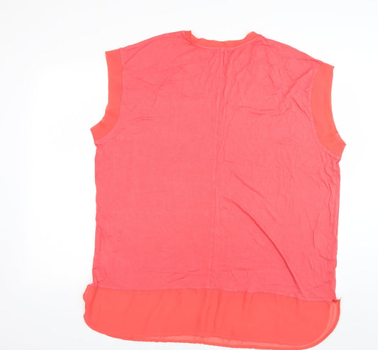 Avon Womens Pink Basic T-Shirt Size 24