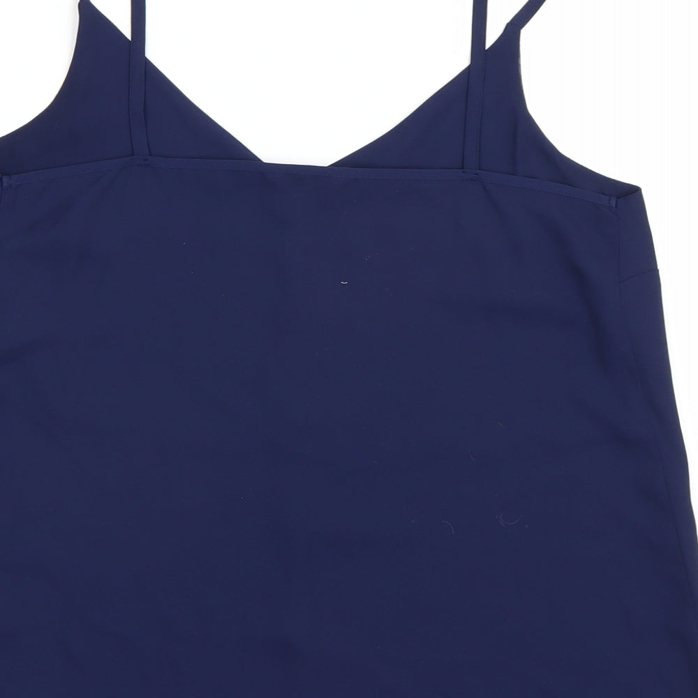 Papaya Womens Blue Basic Tank Size 10