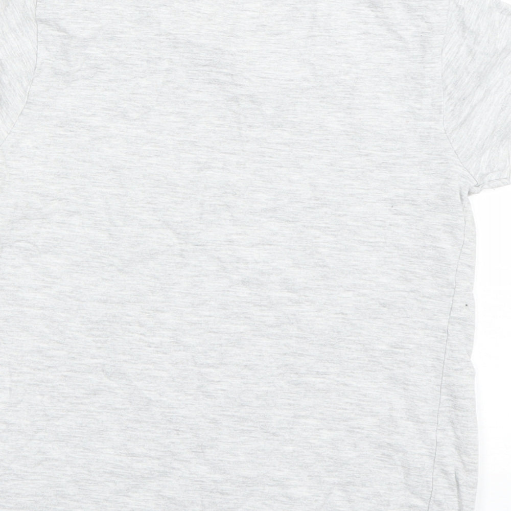 Brand and care label for George girls’ grey basic t-shirt, size 8-9, years - nyc