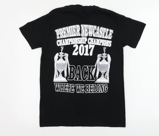 Mens UK Size S club Black T-Shirt