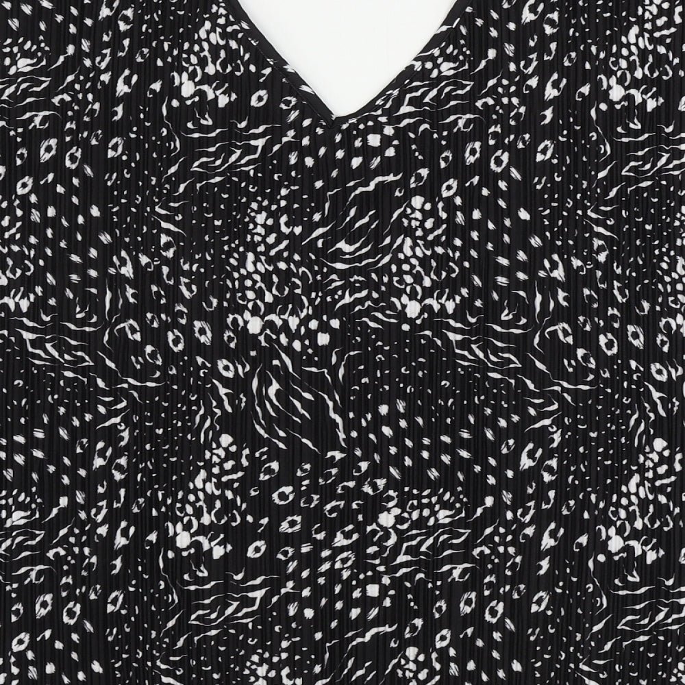 F&F Womens Black Basic Blouse Size 10