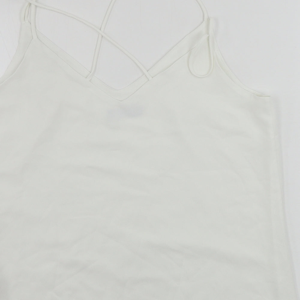 F&F Womens White Basic Blouse Size 14
